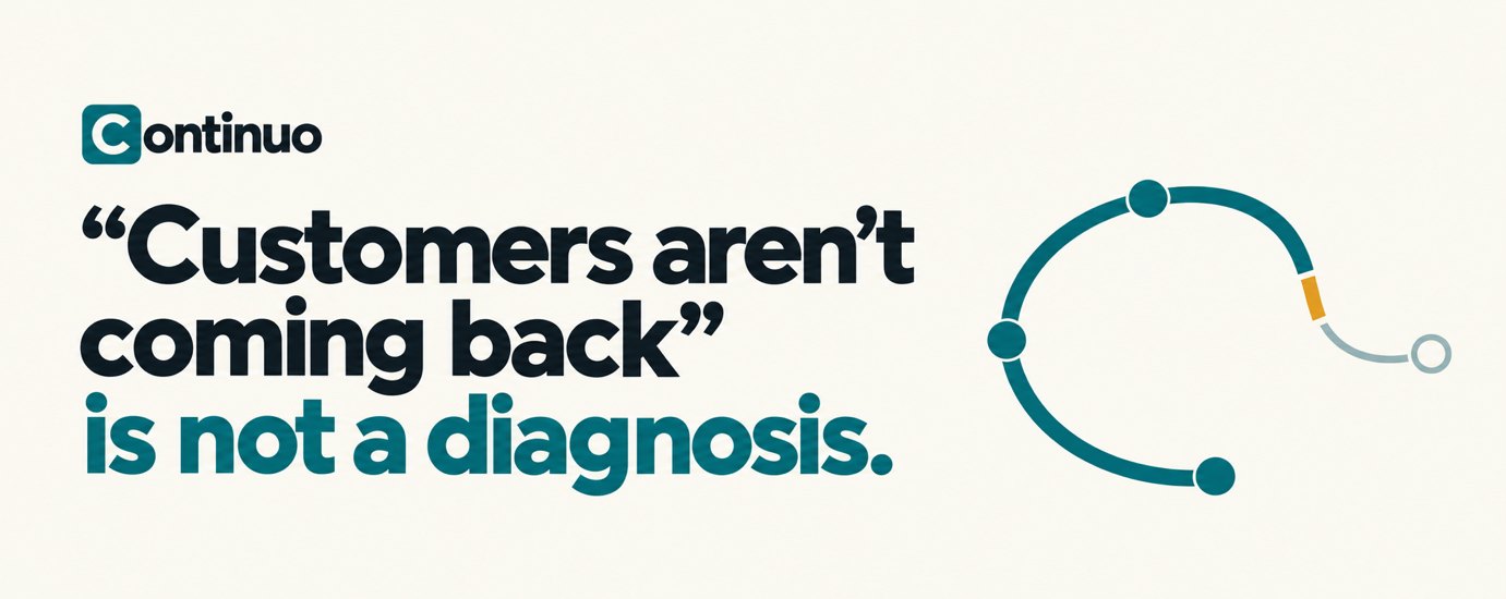 “Customers Aren’t Coming Back” Is Not a Diagnosis