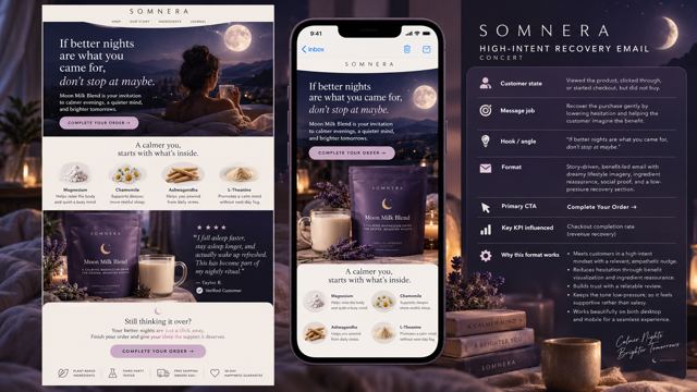 Somnera: Recovery email